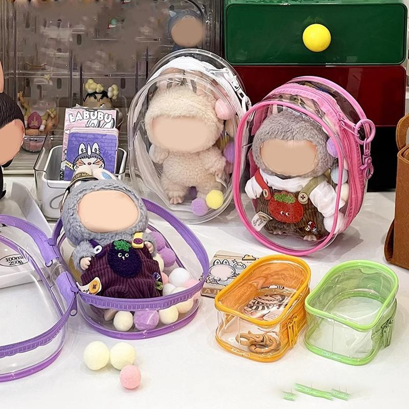 Прозрачная сумка из ПВХ для улицы, брелок, сумка-сюрприз для демонстрации кукол, пылезащитные сумки-органайзеры, классические сумки для хранения кукол