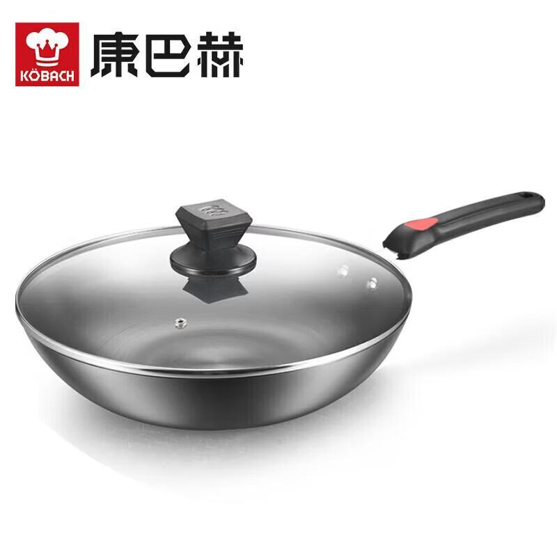 KOBACH 32cm Non-Coated Wrought Iron Wok