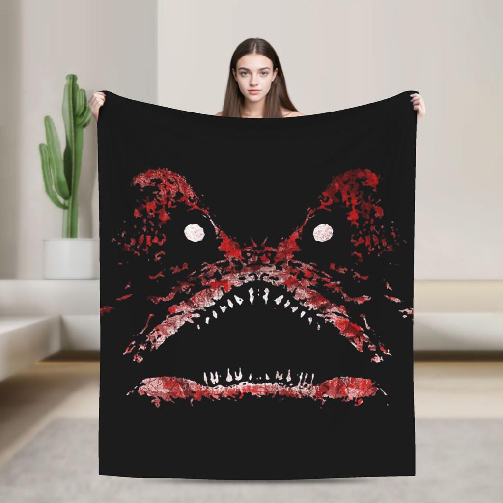 Iron Lung Horror Movie Knitted Blankets Velvet Lightweight Throw Blanket for Bedding Couch Bedroom Quilt