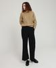 Lingseoul Bootscut Banding Pants-Black