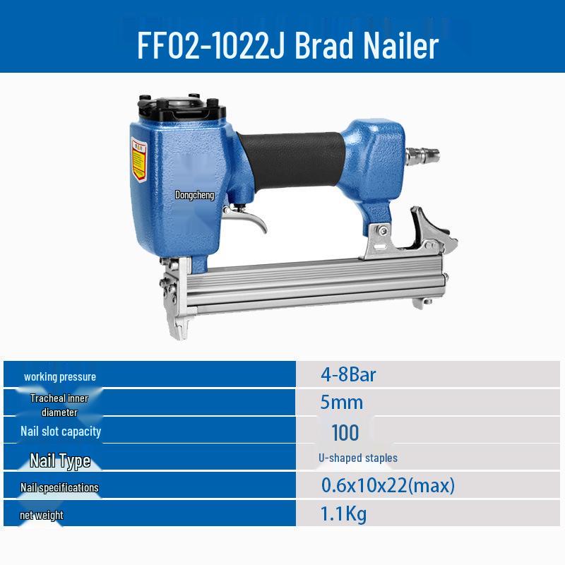 אקדח סיכות FF02/05-422J עם סיכות בצורת U - ללא תקיעות