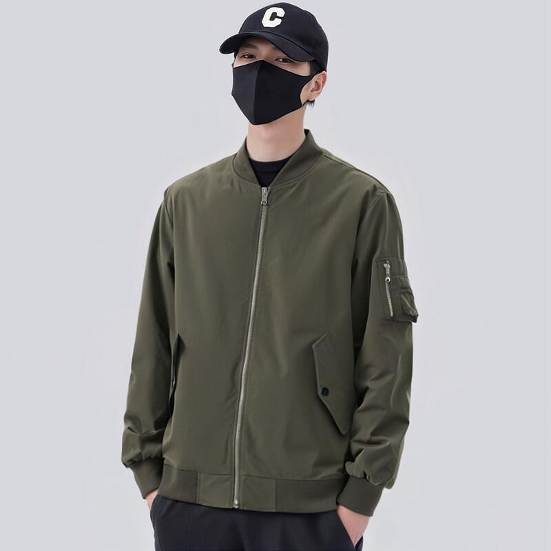 New Spring American Air Force Pilot Jacket Baseball Collar Jacket Men's American Short Pussy Casual Top