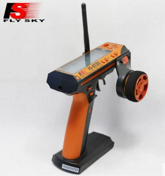 FLYSKY FS-GT3C 3-Channel LCD Transmitter with GR3E Receiver for Car and Boat Models