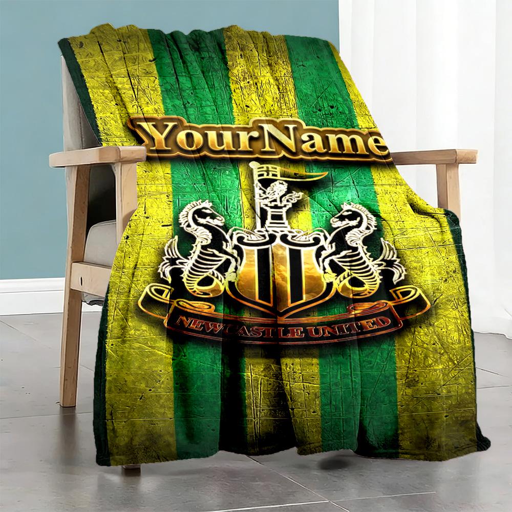 Newcastle 5 Personalized Name Blanket Gift Personalized Blanket Durable Comfort Great for Office Chair Office Living Room Seaside