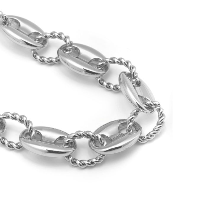 Ketting - LUXENTER - Laroth - Rhodium afwerking - Metaal - Voor dames
