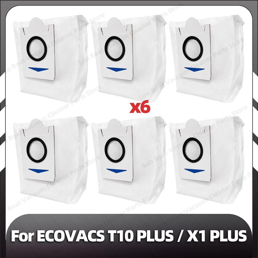 

Compatible for ECOVACS T10 PLUS / X1 PLUS Replacement Side Brush HEPA Filter Mop Pad Dust Bag Spare Parts Accessories