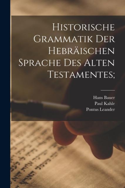 Libro Historische Grammatik Der Hebraischen Sprache Des Alten Testamentes;