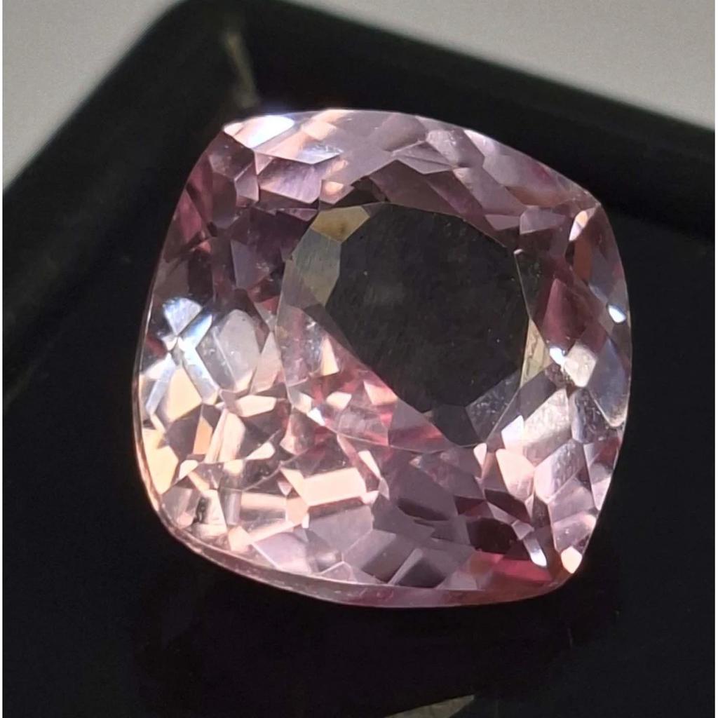 Beautiful Natural Baby Pink Morganite 7-9 Ct Cushion Cut Certified Gemstone