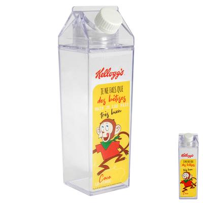 [A2317] - Zapalniczka do mleka retro plastikowa 'Kellogg's' żółta - 20x6x6 cm (45 kl)