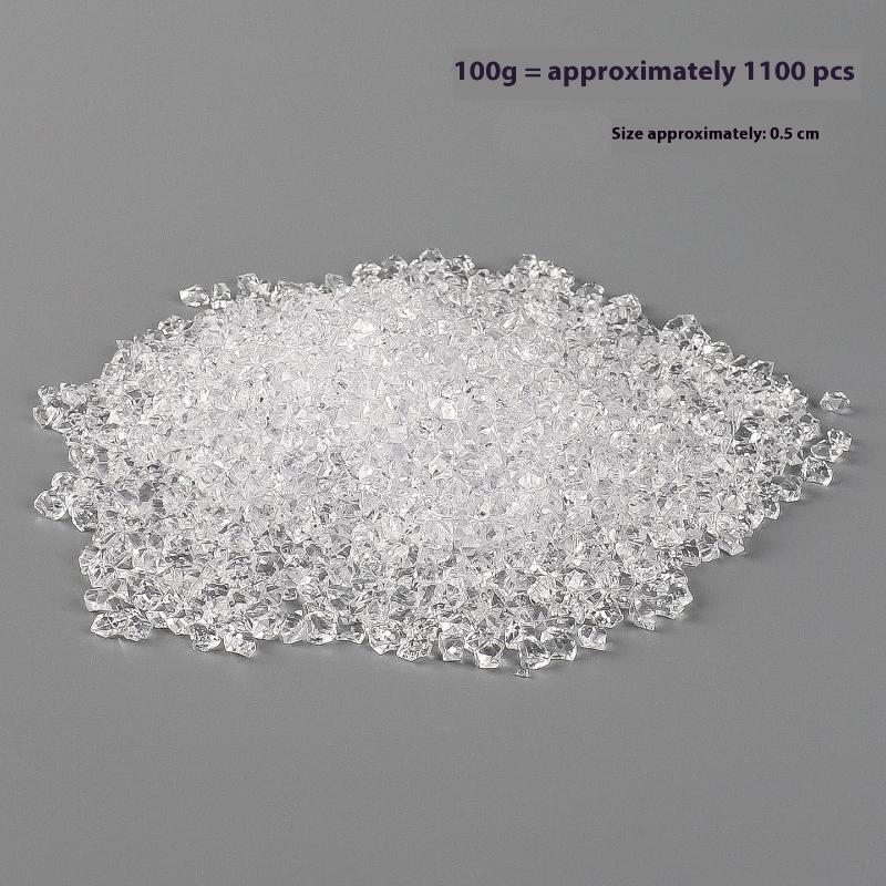 1 Set Mini Transparentes Eis Brucheis Steine Eiskörner Simulationsrequisiten Für Puppenhausdekoration Miniatur Zuhause