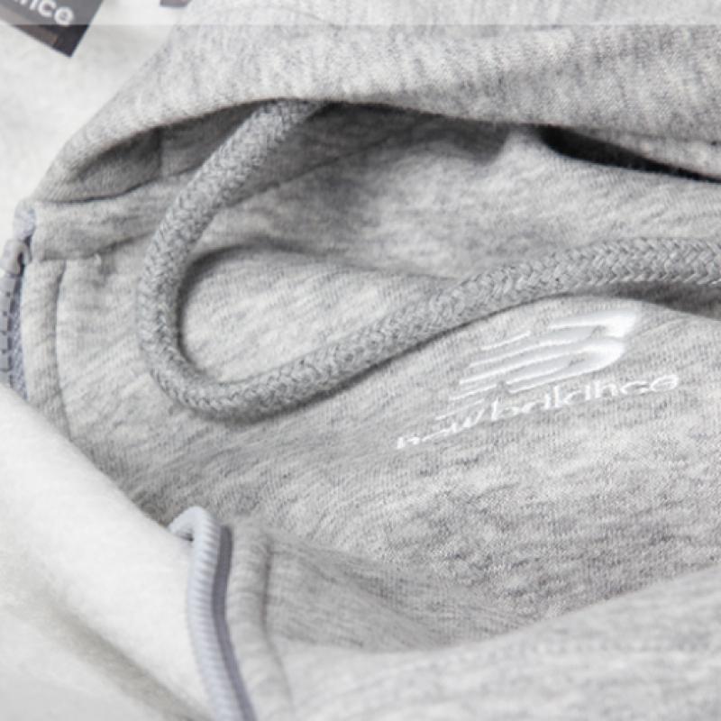New Balance Uni Brushed Basic Hooded Zip Up Nbmddb1053 15 Zip Up Jacket