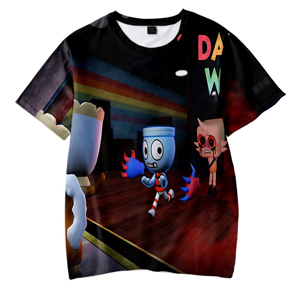 Dandy's World Anime Tričko Krátký rukáv Ležérní Nové Dámské Pánské Cosplay Kostým Módní Barevné Potisk Pohodlné Tričko