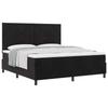 Boxspring Bed with Headboard Black 180 X 200 Cm Velvet