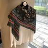 Spring Famous Style Thin Headscarf French Retro Large Square Scarf Women'S Spring And Autumn Versatile Design Scarf Large Shawl Silk Scarf