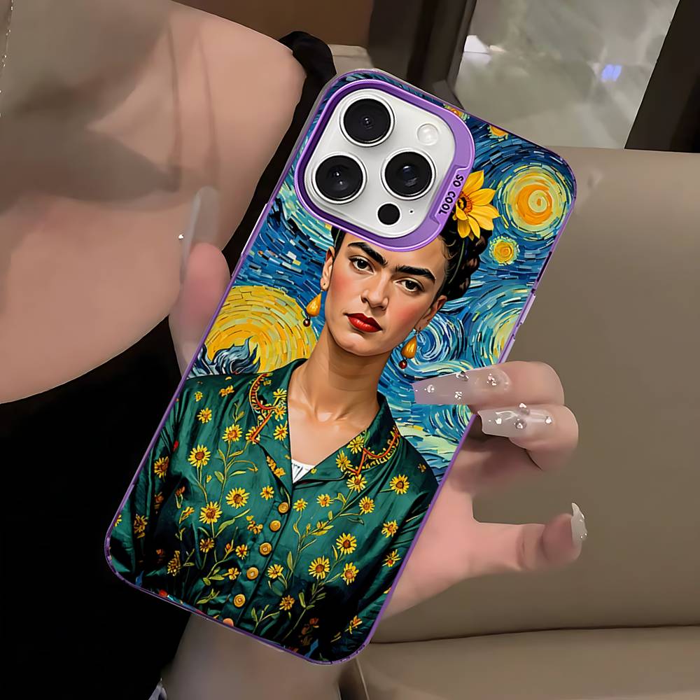 Fashion F-Frida K-KahlosS For IPhone 17 16 15 14 13 12 11 Pro Max Plus Colorful Shockproof Back Phone Case