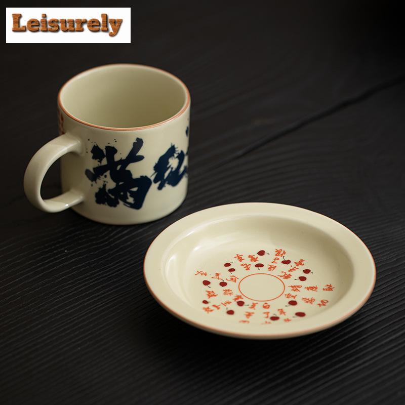 180ml Imitation Song Ru Kiln Ceramic Coffee Cup Chinese Man Jianghong Personal Work Office Mug Afternoon Tea Mug Work Office Mug