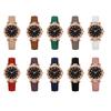 Quarz-Armbanduhr für Damen Leuchtend Kompakt Elegante Arabische Ziffern Uhr Einfache Nachtablesung Strasssteine Uhr für Studenten Büro Party Geschenke