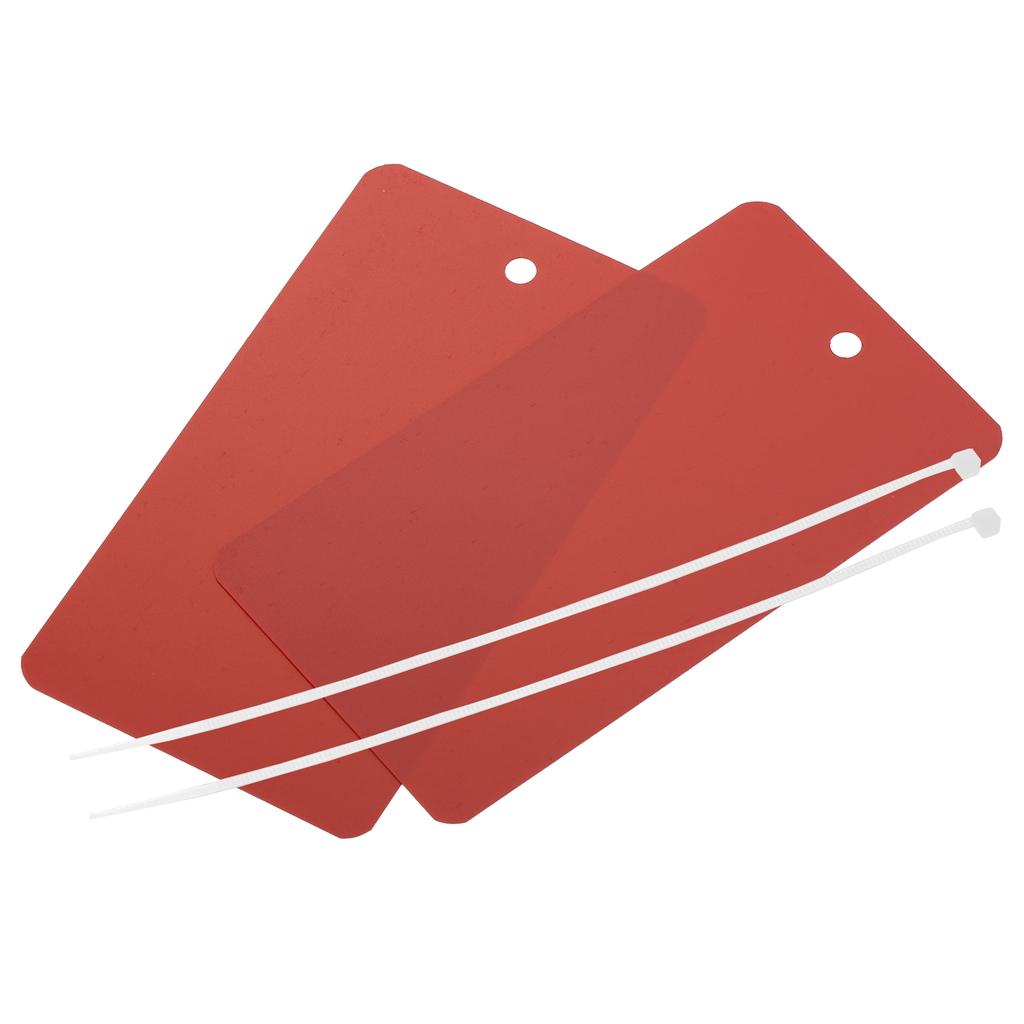 50pcs 3.2x5 Inch Waterproof Wires Plastic Shipping Tags for Product Identification Tags Valve Marking Outdoor Tagging