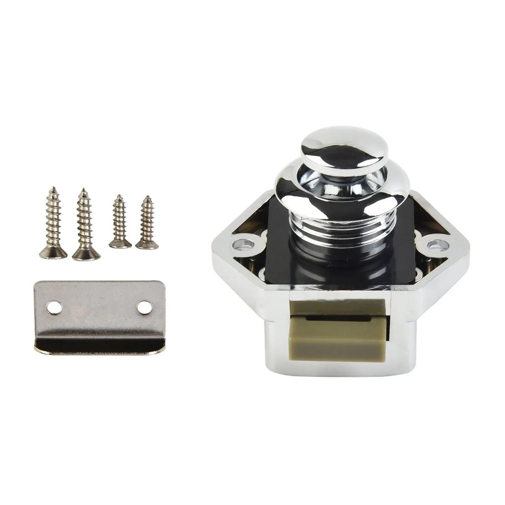20mm Camper Push Lock Caravan RV Boat Drawer Button Locks Door Lock Home Cabinet Drawer Latch Furniture Hardware