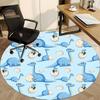 1pc Dinosaur Eggs Carpet for Office Non-Slip, Round Carpet, Soft & Comfortable, Carpet for Office, Lightweight Round Floor Mat