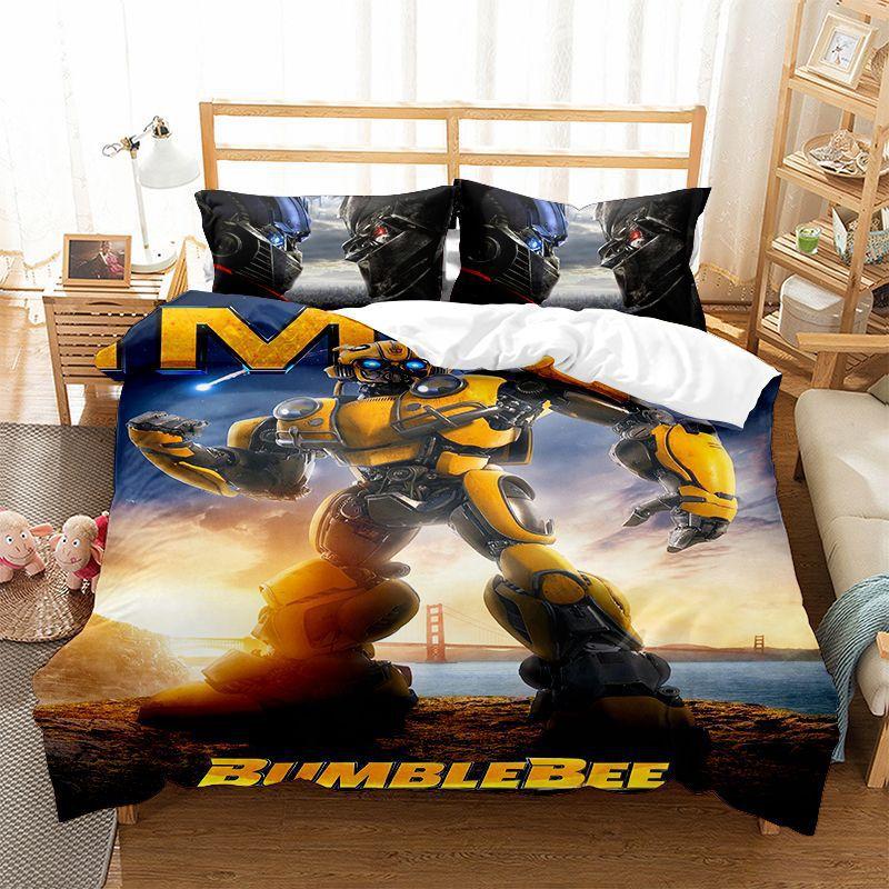 High Quality Movie Robot Bedding Set T-Transformers’ Duvet Cover Set teenage boys Quilt Cover For Gifts for children