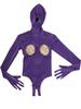 Xs-4Xl Unisex Pu Leather Hooded Separate Fingers Catsuit Hollow Out Bust Open Crotch Bodysuit Tights Sexy Body Teddies Leotard
