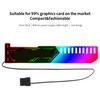 RGB25 RGB Graphics Card Stand Graphics Card Support with RGB Light Effect 5V 4Pin Power Supply Graphics Card Holder