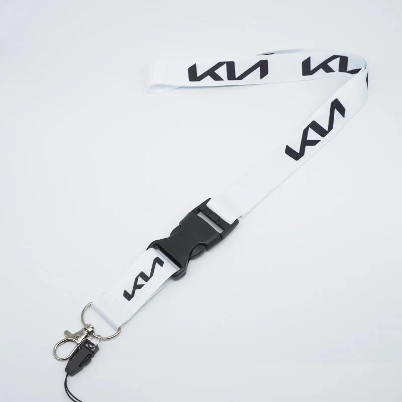 AHM1 Correa para el Cuello Lanyard Llavero para Teléfono Tarjeta de Identificación de Trabajo Cuerda para Colgar Para Kia Ceed Cerato Sportage Picanto Seltos Soul Rio 3 4 5 2021 2020