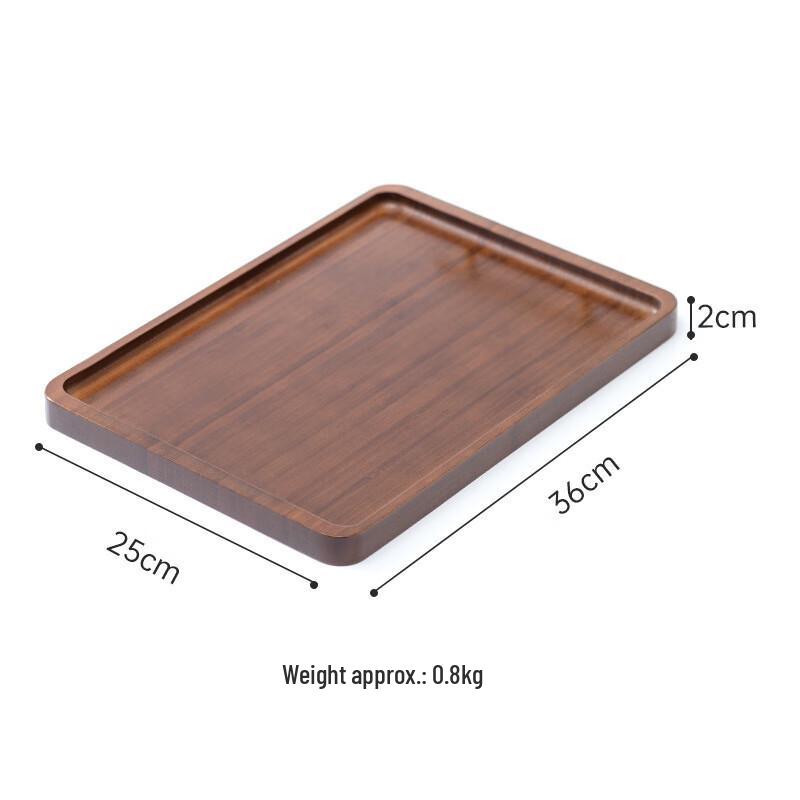 Bamboo and Wood Tea Serving Tray