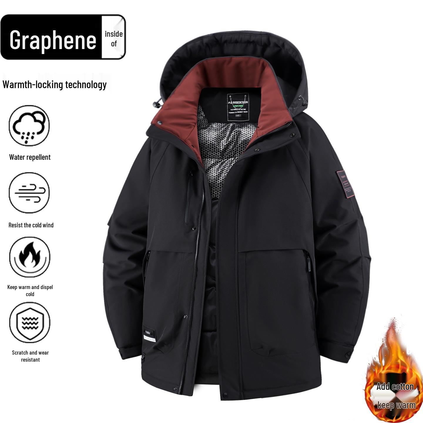 

Winter Plus Size Mid-Length Men s Cotton Jacket 300 Jin 2560-2 7XL