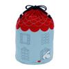 Marushin Moomin Storage Drawstring Moomin House Character 1425028400 Pouch, Large, Design, Design, Mother's Day, Birthday, Gift,