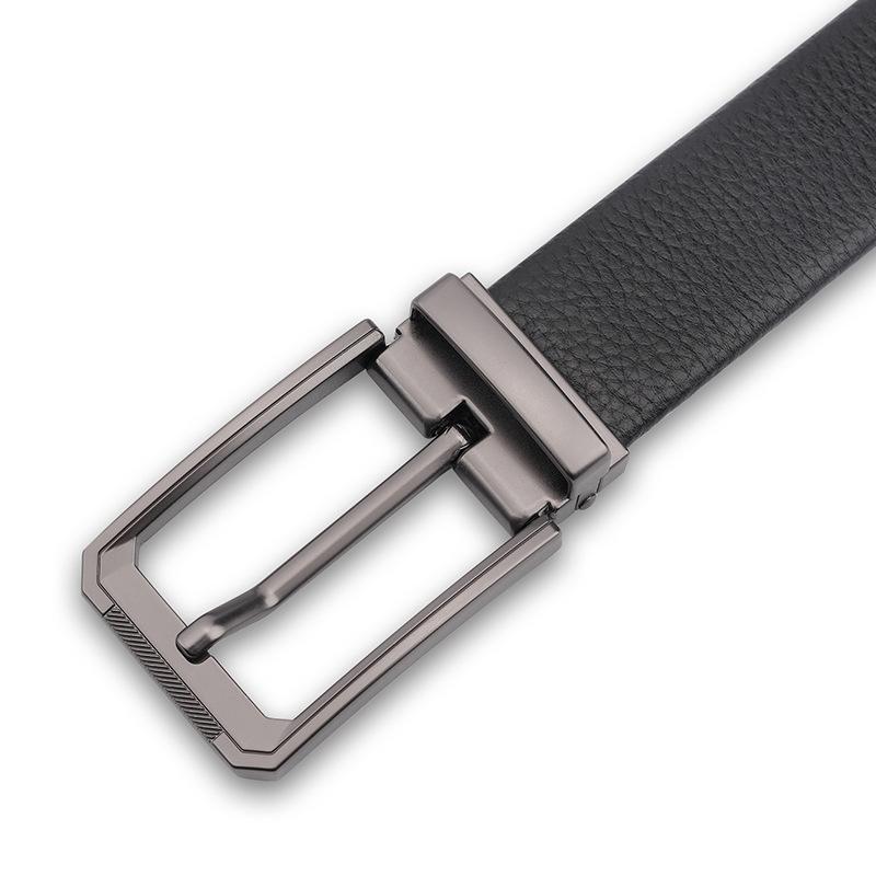 Belt Men'S Leather Casual Simple Pin Buckle Cowhide Belt Trendy Belt Belt Men'S Versatile Modern Belt Men'S