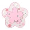 Cherry Blossoms Shape Silicone Coaster Coffee Table Cup Mats Pad Heat Insulation3pcs, Pink)