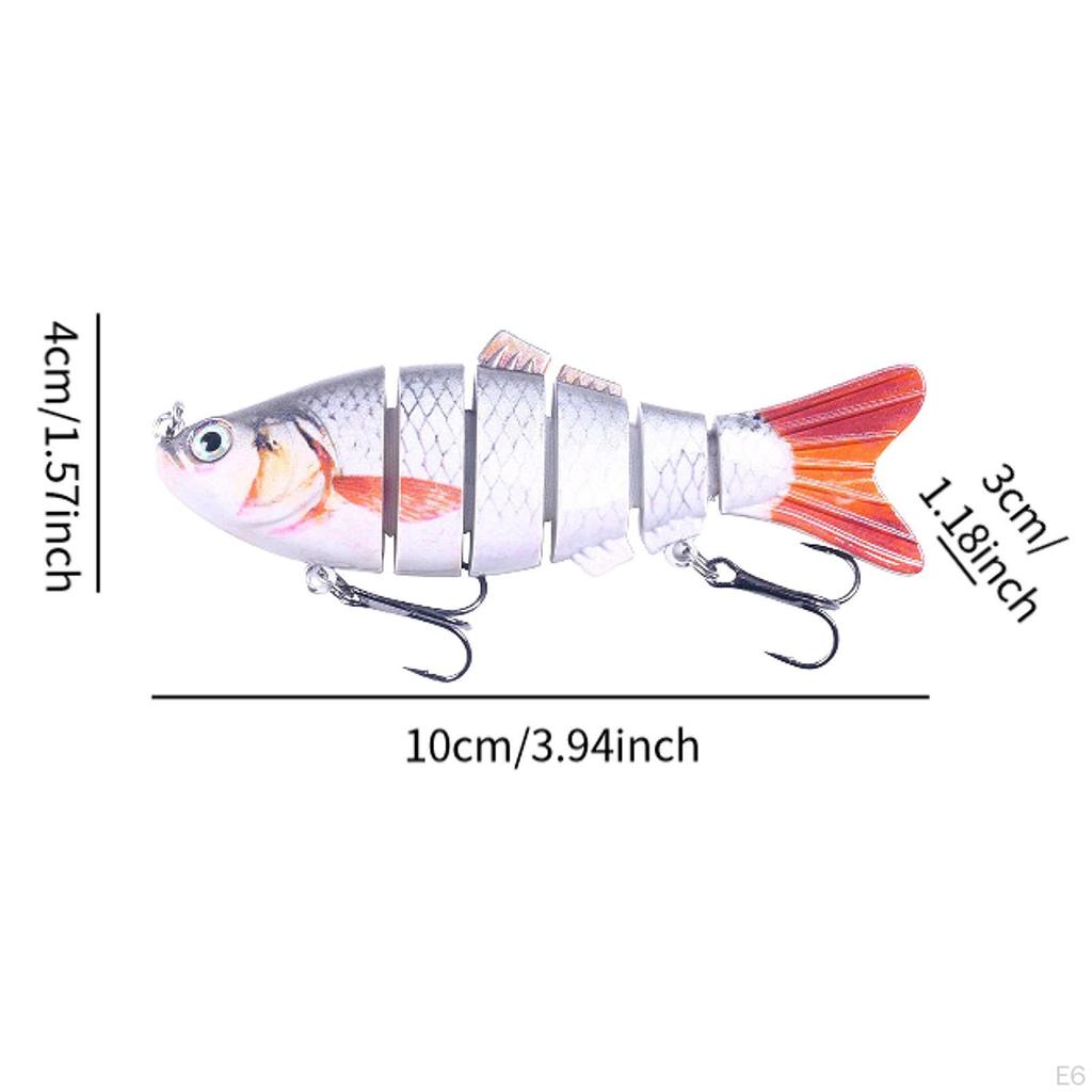 Bass Angelköder Kunstköder Realistische Lebensechte Augen Mehrgliedrig Sinkend Topwater