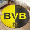 Borussia Custom Name Round Area Rug,Carpet Rug for Living Room Bedroom Sofa Playroom Decor,Non-slip Floor Mat