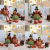 Seasonal Ornament Turkey Decorative Figurine Thanksgiving Holiday Decors Party Supply Harvest Festival Kitchen Layouts
