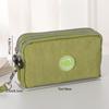 Portable Handheld Cell Phone Wallet, Triple Zipper Ladies Clutch Bag, Large Capacity Handheld Coin Purse