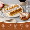 12 Stück Ovale Muffin Tarte Ringe 304 Edelstahl Poröser Tarte Ring Perforierte Kuchen Mousse Form Keks Ausstecher Gebäck Quiche Form