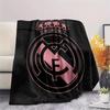 Real Madrid Team,pattern Flannel Blanket, High quality Comfortable for All Seasons, Home Decor, Warmth and Comfort, Perfect for Gifts.
