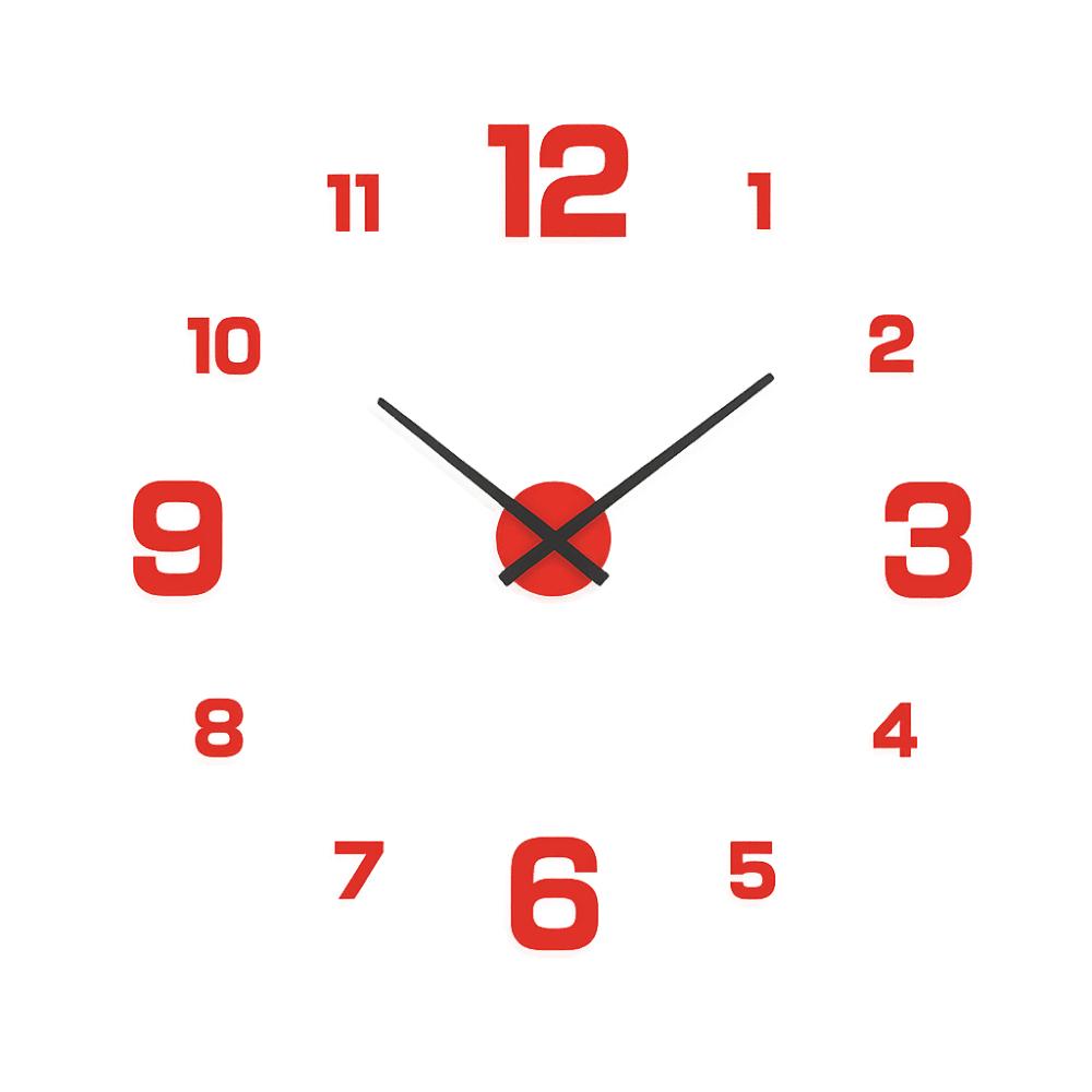 Silent Digital Clock Minimalist Hanging Clock Creative Wall Clock  Bedroom