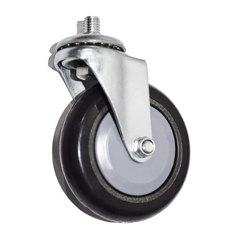 Heavy-Duty Polyurethane Swivel Casters - 4" & 5" Wheels, Smooth Durable Shopping Cart & Supermarket Trolley Rollers