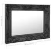 VidaXL Wall Mirror Baroque Style 50x40 Cm Black 320311