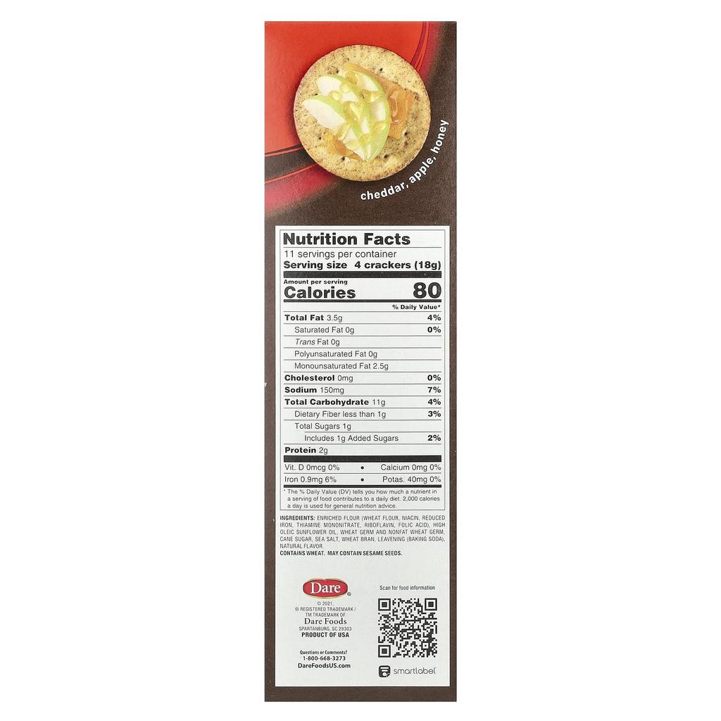 Breton Original Crackers, crackers, with original sea salt, 7 oz (200 g)