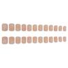 24pcs Matte Pink Fake Nails White Star Light Pink Short Square False Nails for Stage Performance Wear