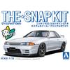 Aoshima Bunka Kyozai (AOSHIMA) 1/32 The Snap Kit Series Nissan R32 Skyline GT-R Custom Wheels (Crystal White) Pre-Colored Plastic Model Kit No. 14-SP2