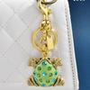Fashion Frog Keychain Ceative Diamond Keyring Bag Pendant Keyring Backpack Decoration Accessories Gifts Women Men Car Key Chains