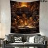 Dark Fantasy Skull Tapestry Tapestry Background Cloth Wallmounted Homestay Soft Decoration Tapestry Work Of Art Background Cloth