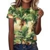 Ink Painting Floral T-Shirts Flower 3D Print Women Summer Short Sleeve Round Neck T Shirt Tees Harajuku Y2K Tops Female Clothing