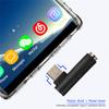 USB-C To 3.5mm Jack Earphone Headphone Adapter 90 Degree Type-C Male To 3.5mm Female Headset AUX Audio Cable Converter Connector