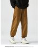 Men's American-Style Autumn Overalls: Fashionable, Casual, Versatile Nine-Point Pants with Loose Cuffs and Multi-Pocket Design.